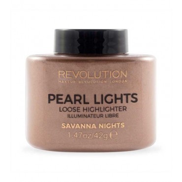Makeup Revolution - Polvos sueltos iluminadores Pearl Lights - Savanna Nights