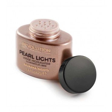 Makeup Revolution - Polvos sueltos iluminadores Pearl Lights - Savanna Nights