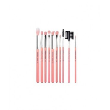 Bdellium - Set 10 brochas Pink Bambu Eyes + manta enrrollable