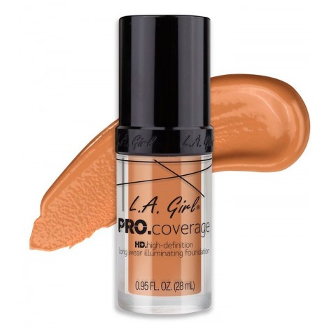 L.A. Girl - Base de Maquillaje Líquida Pro Coverage Illuminating - GLM648: Soft Honey 
