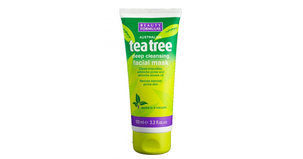 Beauty Formulas - Arbol del te - Mascarilla Limpieza Facial Profunda - 100ml