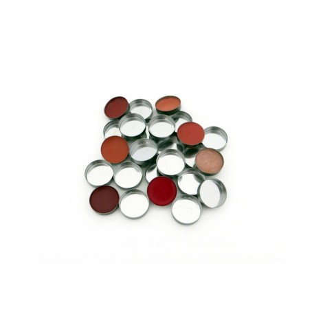 Zpalette - Godet metalicos vacíos para productos cosméticos 18mm - 20uds