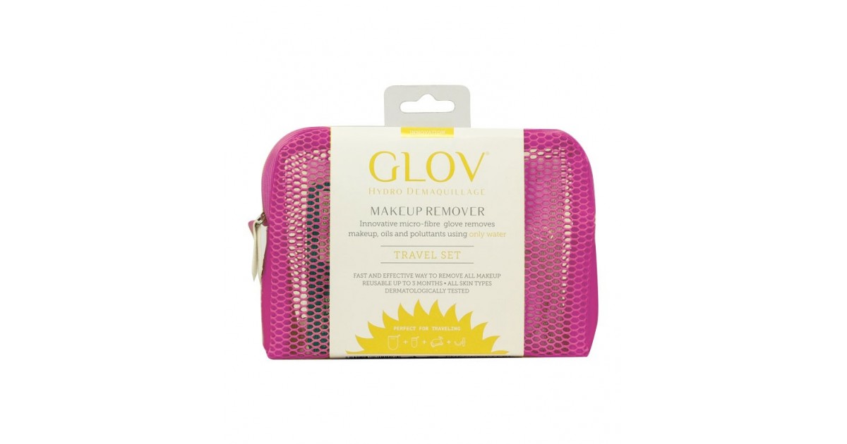GLOV - Guante desmaquillador Travel Set Innovation - Cozy Rosie
