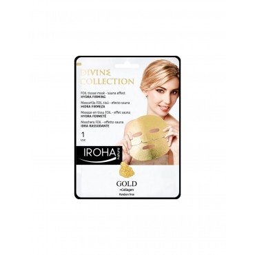 Iroha Nature - Mascarilla Efecto Sauna Foil Hidra Firmeza - Oro