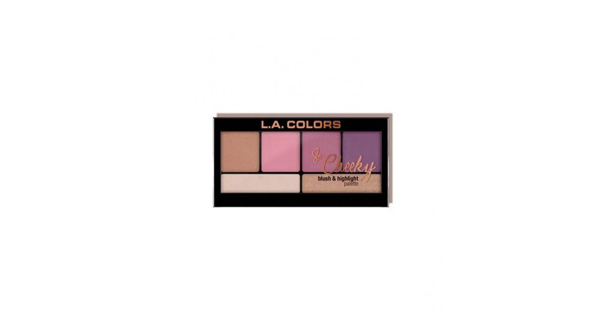 L.A Colors - Paleta de coloretes e iluminadores So Cheeky - Pink & Playful