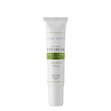 Alma Secret - Contorno de Ojos concentrado Antiedad con Aguacate, Té Verde & Cafeína - 10ml