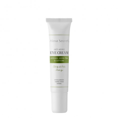 Alma Secret - Contorno de Ojos concentrado Antiedad con Aguacate, Té Verde & Cafeína - 10ml