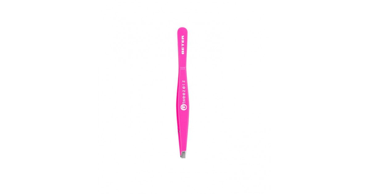 Beter - Pinza de depilar magnética Ü Tweezers Punta Recta - Fucsia
