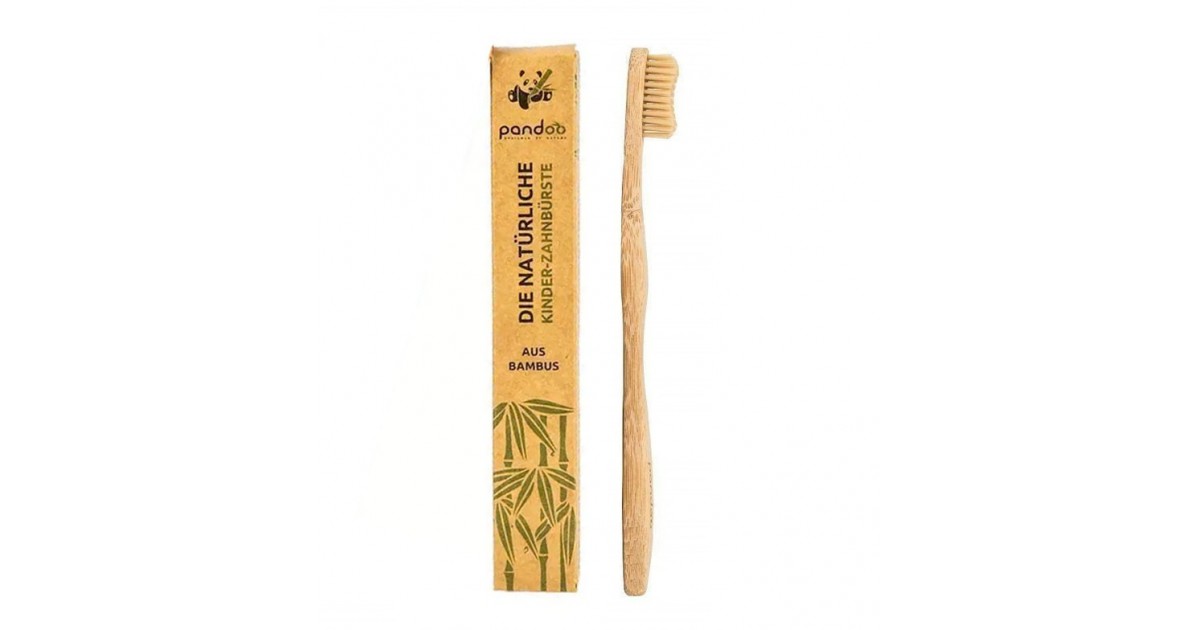 Pandoo - Cepillo de dientes de bambú para niños