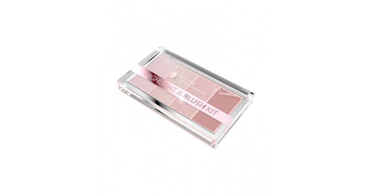 Bell - Hypo Paleta de iluminadores y colorete hipoalergénica Highlight & Blush - 01