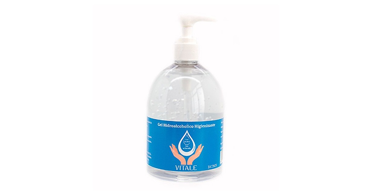 Vitale - Higienizador de Manos Hidroalcohólico con Dosificador - 500ml