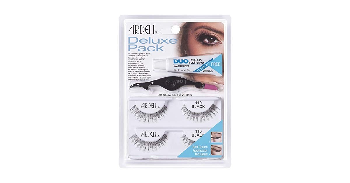 Ardell - Kit Pestañas postizas pegamento aplicador 110 Black.