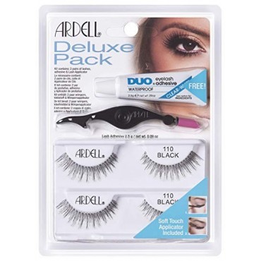 Ardell - Kit Pestañas postizas pegamento aplicador 110 Black.