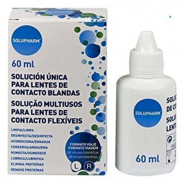 Solupharm - Formato Viaje - Solución Para Lentes de Contacto + Portalentes - 60ml