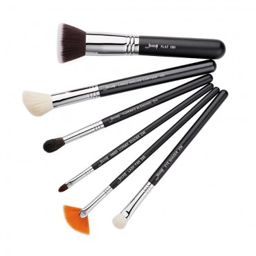 Jessup Beauty - Set de brochas 6 piezas - T304: Black/Silver