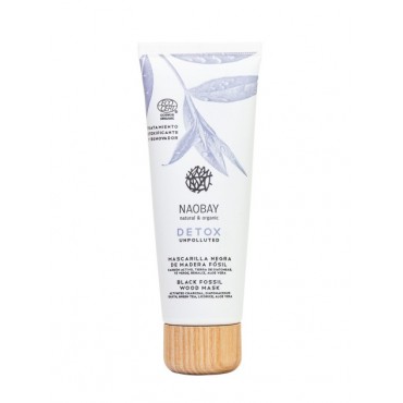 Naobay - Mascarilla Negra de Madera Fósil DETOX.
