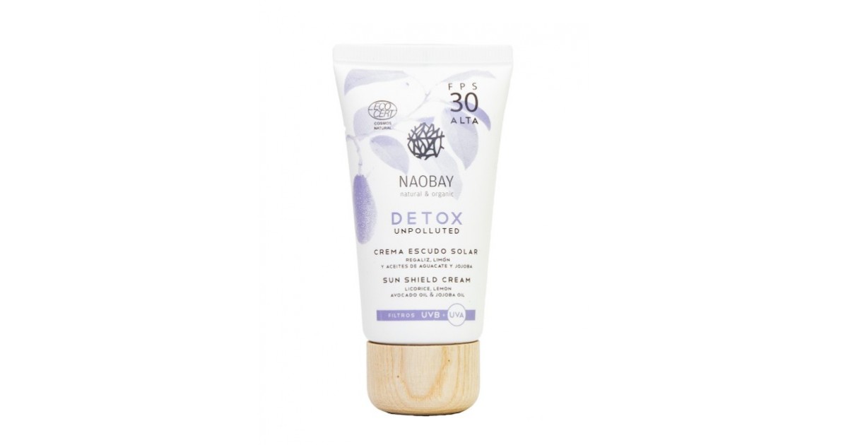 Naobay - Crema Escudo Solar DETOX - 30 FPS