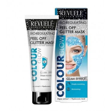 Revuele - Color glow - Mascarilla Glitter Peel-off  - Bioreguladora