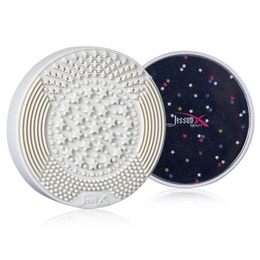 Jessup Beauty - BRUSH CLEANER 2-IN-1 DRY (SPONGE) & WET (SILICONA) A003: Whisper White