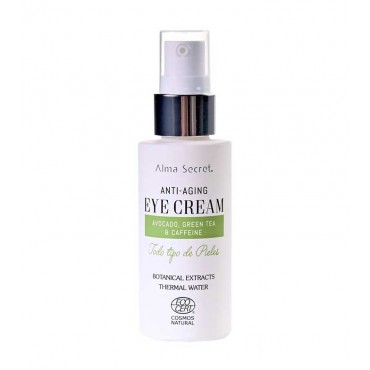Alma Secret - Contorno de Ojos Concentrado Antiedad con Aguacate, Té Verde & Cafeína
