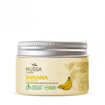 Mussa Canaria - Karité, Cacao y Plátano Ecológico de Canarias - Manteca corporal - 300ml