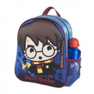 Mochila Infantil 3D Con Accesorios - Harry Potter