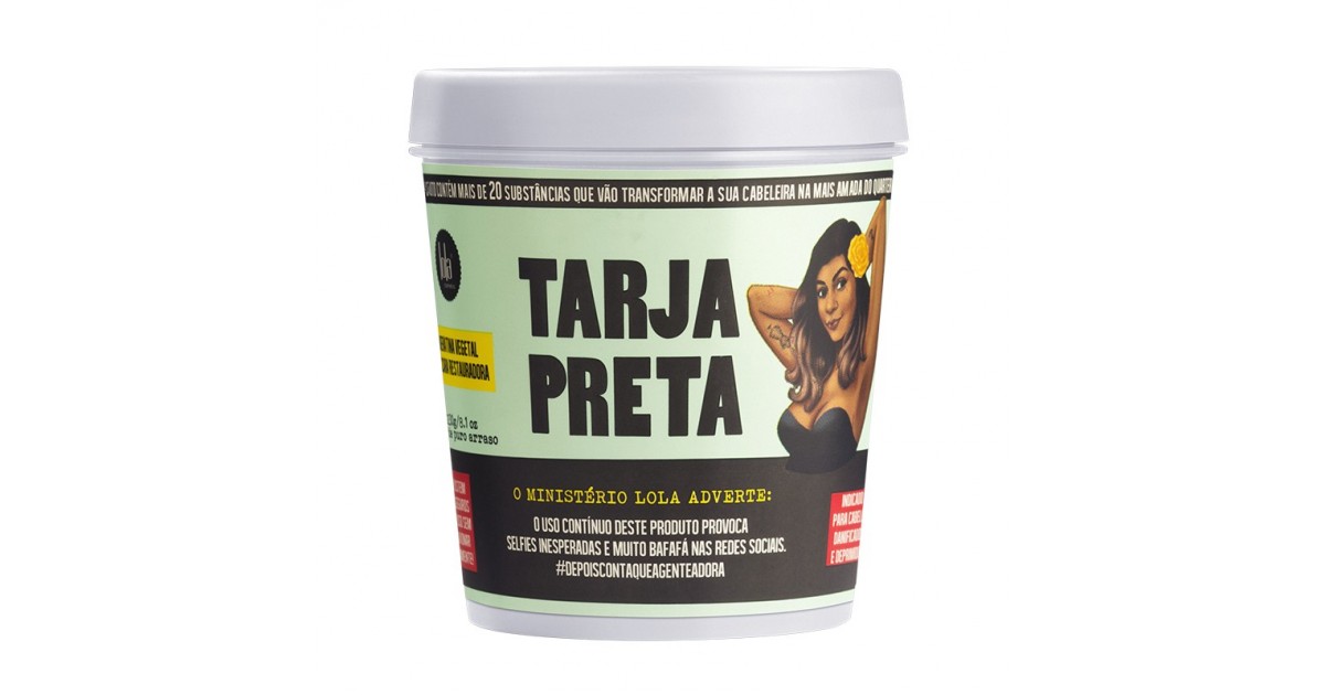 Mascarilla Restauradora Tarja Preta - 230gr Lola Cosmetics