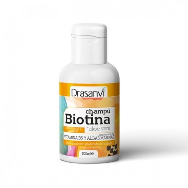 Champú Biotina + Aloe Vera - Cabellos Secos y Dañados - 100ml