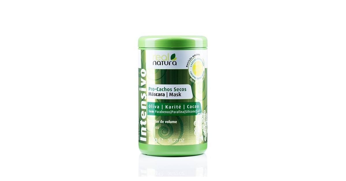 Real Natura - Mascarilla para rizos secos - Oliva y Karité - 1Kg