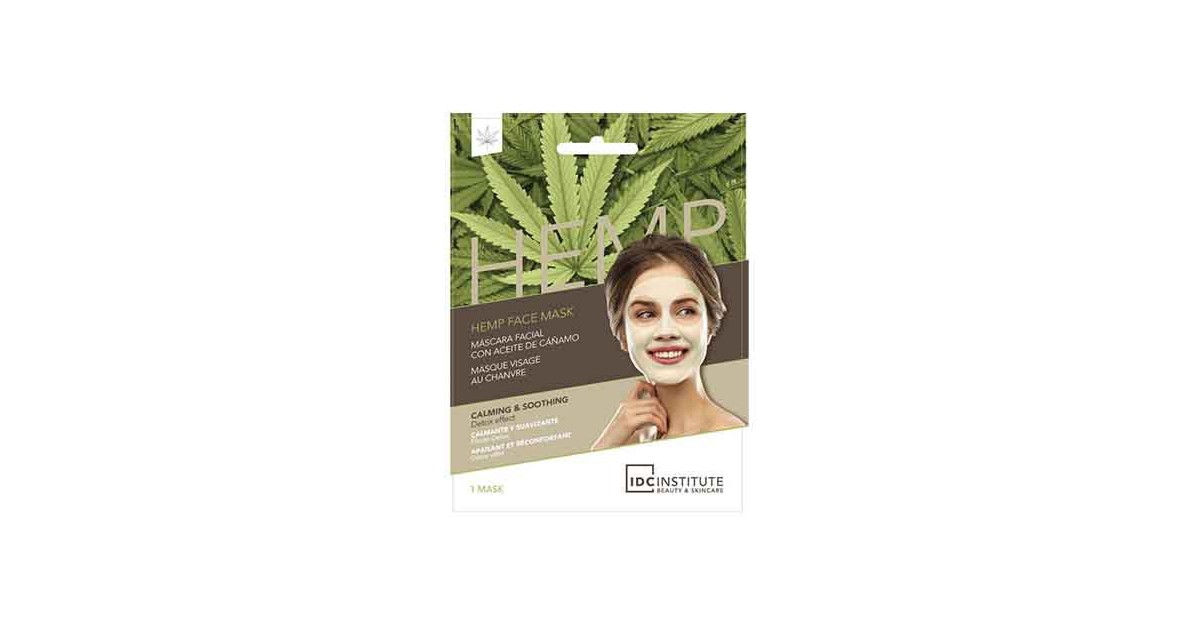 IDC Institute - Mascarilla Facial Detox con aceite de cáñamo