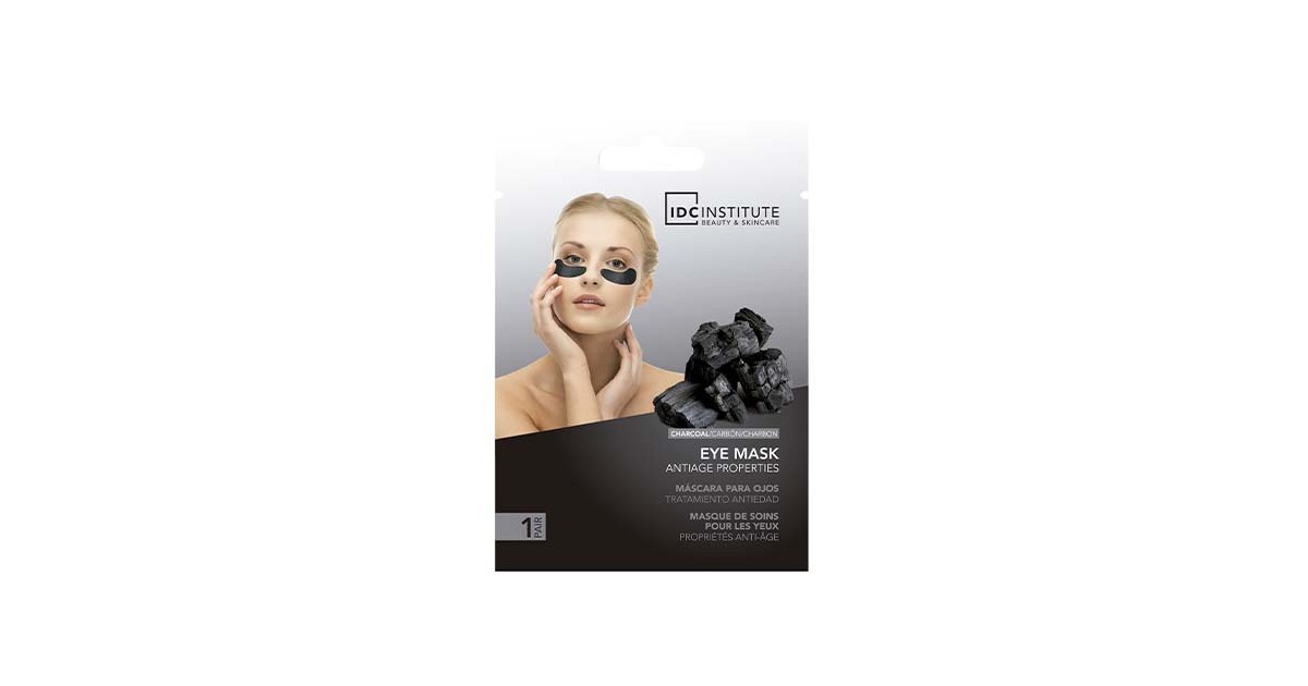 IDC INSTITUTE - Parches para el contorno de ojos de carbón - Monodosis.