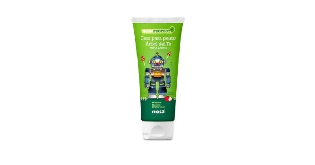 NosaProtect - Cera para peinar - Antipiojos - Árbol del té - 100ml