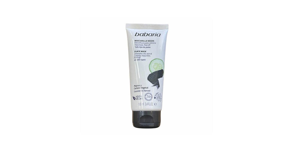 Babaria - Mascarilla Negra - Pepino y Carbón Vegetal - 100ml