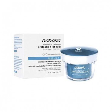 Babaria - Crema facial protección luz azul  - Dual Skin Defense - 50ml