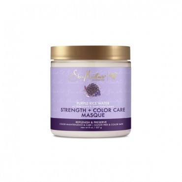 Shea Moisture - Mascarilla Protección Color Strengh + Color Care - Agua de Arroz Morado - 227gramos