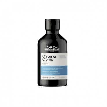 L'Oréal Professionnel - Champú Azul - Matizador Cabello Castaño - Chroma Crème Blue Dyes - 300ml