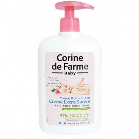 Corine de Farme Baby - Crema Extra Suave Cuerpo y Rostro - Pieles Sensibles - 500ml
