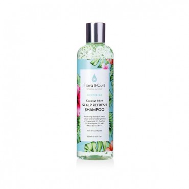 Flora & Curl - Champú - Coconut Mint - Picor Cuero Cabelludo - 300ml