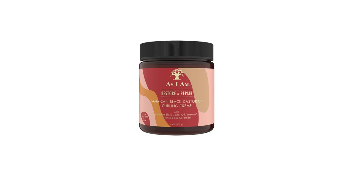 As I Am - Curling Cream - Aceite de Ricino Negro de Jamaica - 227gr