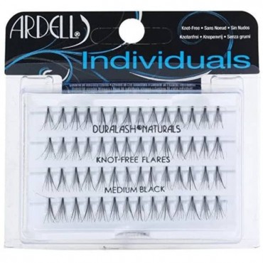 Ardell - Pestañas Postizas Individuales - Duralash - Knot-Free Naturals - Medium Black