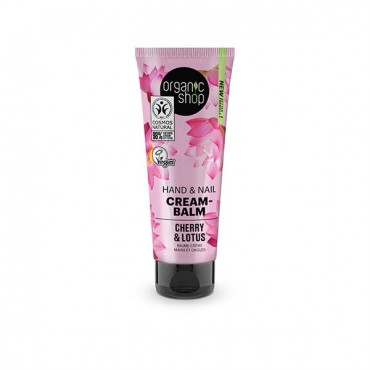Organic Shop - Crema de Manos y Uñas - Cherry y Lotus - 75ml