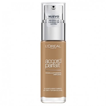 L'Oréal París - Base de Maquillaje - Accord Parfait - 8D: Golden Capuccino - 30ml
