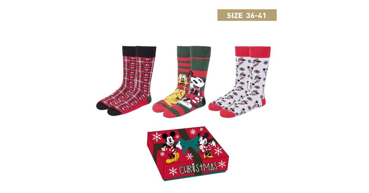 Disney - Pack Calcetines - Christmas - 36/41