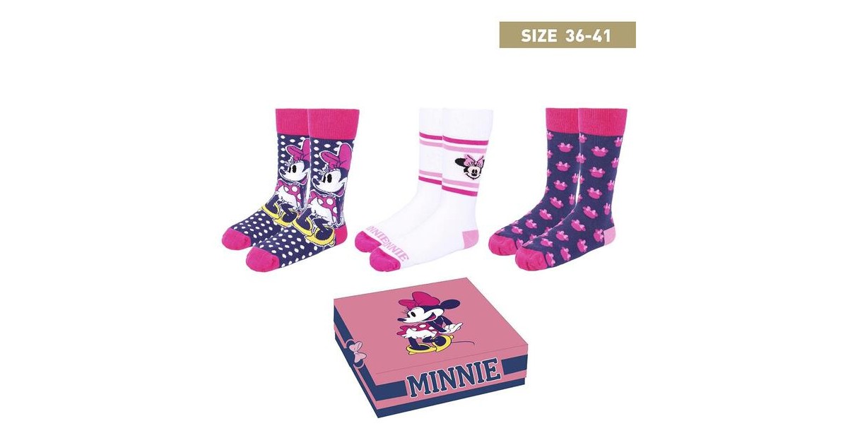 Disney - Pack Calcetines - Minnie - 36/41