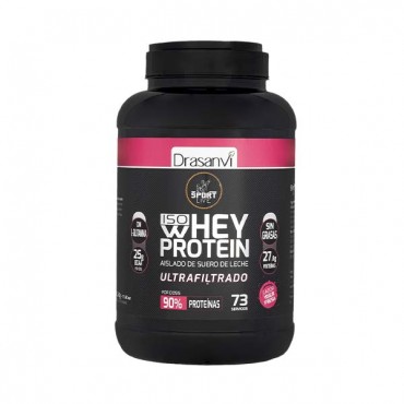 Drasanvi - Whey Protein ISO - Yogur de Fresa - 2,2kg