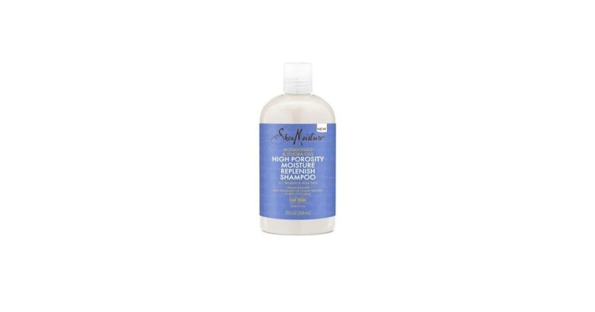 Shea Moisture - Champú - Baobab y Aloe Vera - Cabello Muy Poroso - 384ml