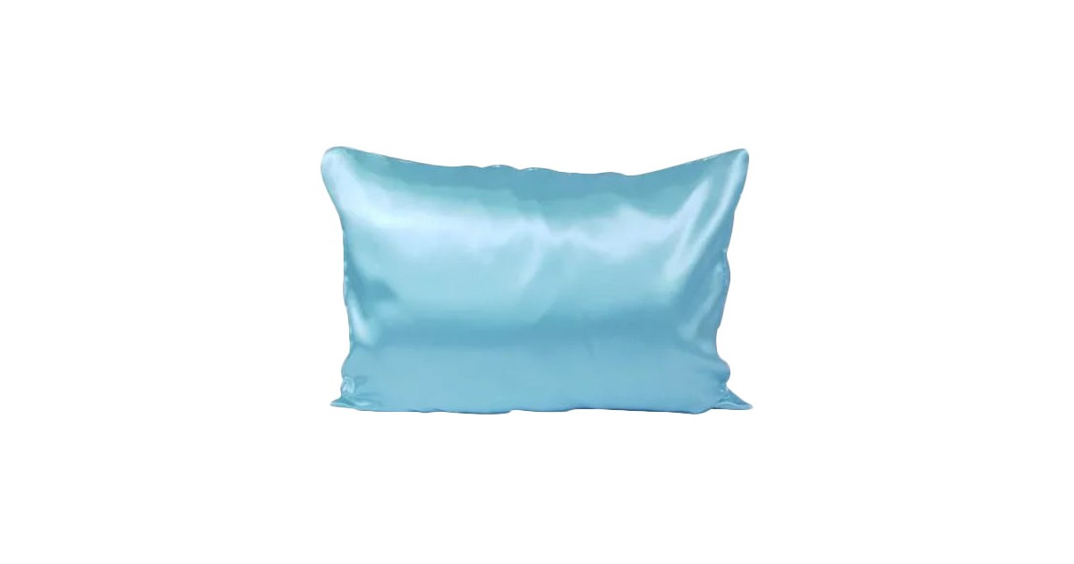 Funda de almohada de satén - Anti Frizz - Aguamarina