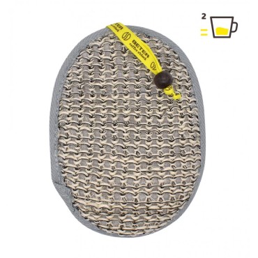Beter - Esponja exfoliante de sisal y lino - Coffee O´clock