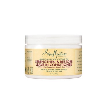 Shea Moisture - Acondicionador Leave-in - Aceite de Ricino Negro de Jamaica - 312gr