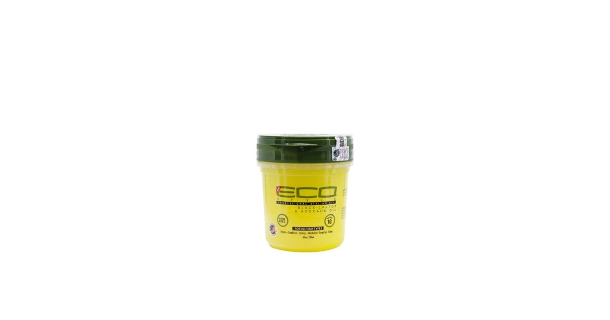 Eco Style - Gel de Peinado - Aceite de Ricino y Aguacate - 473ml